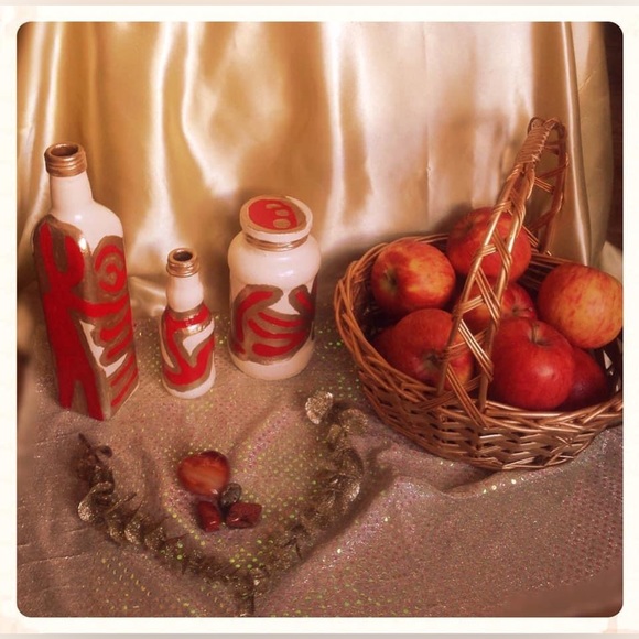 Hand Crafted Ancient Mysteries Gypsy Bottles&BakedApple Pillow Set - Picture 11 of 11